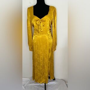 NWT Gorgeous gold/yellow dress by NSR Size Lg  but runs more like a medium